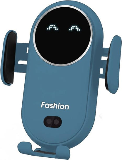 Wireless Car Charger, Phone Mount for Car Wireless Charger Smart Sensor Air Vent, Automatic Clamping Phone Holder Compatible with iPhone 14/13/12/11//XS/XR/8, Samsung S22/S21/S20/Note 20, etc Sea Blue - color: Sea blue