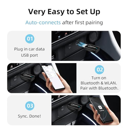 C5 Wireless CarPlay & Android Auto Adapter Car Play Mini Dongle