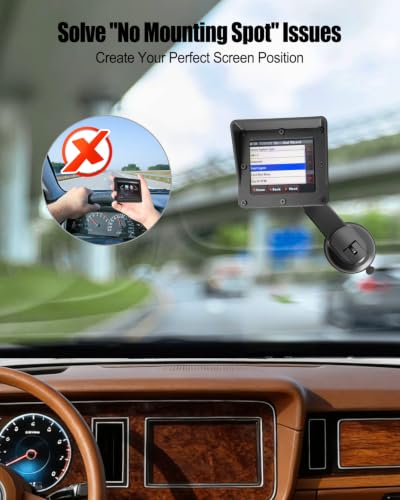 Flexible Suction Cup Mount Fits for Holley 3.5In EFI Screens