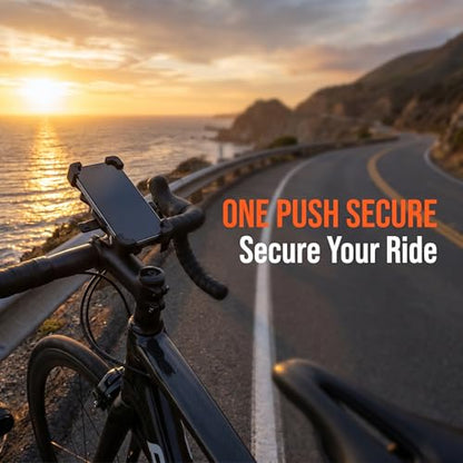 Bike Phone Holder Handlebar, Motorcycle Phone Mount, ATV Cell Phone Clamp, Scooter Phone Clip for 4.7-7.0" Smartphones, Universal Phone Holder
