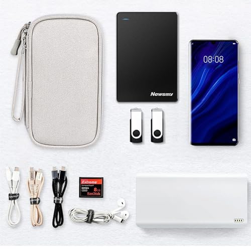 Organizer Bag Case Electronic Devices Travel Pouch Cable USB Charger Accessories Cellphone SD Power Bank Earphone - color: Signle Layer-Grey