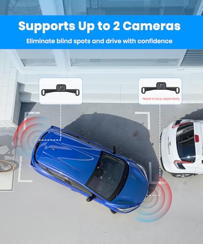 AUTO-VOX Wireless Backup Camera: 5" 1080P HD Dual-Channel Monitor, Easy Installation,Stable Digital Transmission Signal,IP69K Waterproof Night Vision Back Up Camera for Truck,SUV,Pickup,Car,Trailer - size: 5 inch-Single Camera