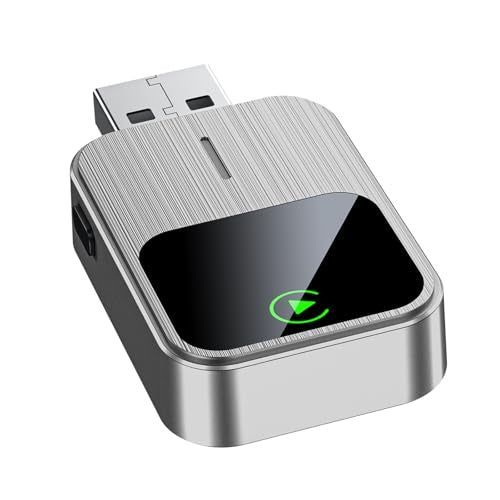 Plug and Play Wireless CarPlay Adapter for iPhone - color: silver