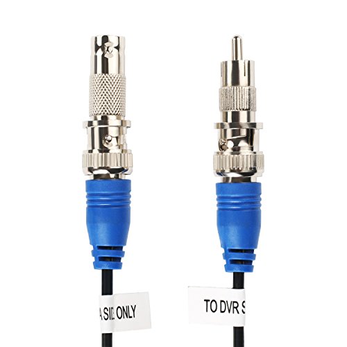 SHD 33Feet BNC Vedio Power Cable Camera Video BNC Cable Wire Cord for Surveillance CCTV Security System with Connectors(BNC Female and BNC to RCA) - size: 33Feet