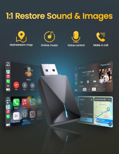 2026 Mini Wireless CarPlay Adapter for iPhone & Android Auto