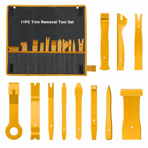 GOOACC 11PCS Auto Trim Removal Tool Kit Yellow - color: 11pcs Trim Removal Tool Yellow