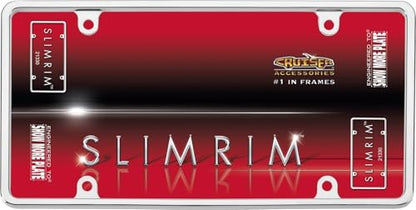Cruiser Accessories Slim Rim License Plate Frame, Chrome - color: Chrome