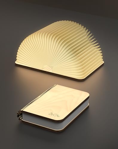 4.7 in Wooden Book Lamp, Book Lovers Gifts,Teacher Appreciation Gifts - color: Maple, size: Small