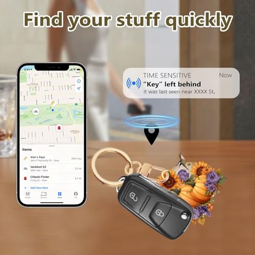Hummingbird Sunflower Leather Keychain Case Holder,GPS Tacker With Keychain Ring,Access Card Scratch-Resistant,Finders Accessories For Pets, Luggage, Wallet, Backpacks - color: Hummingbird Sunflower