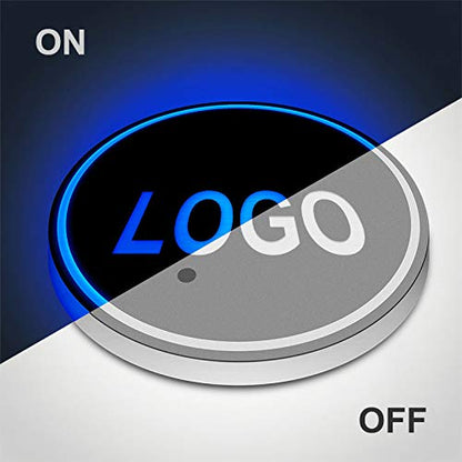 NewL 2 Pieces Car Cup Holder led Lights with 7 Colors Coaster American Flag - color: American Flag