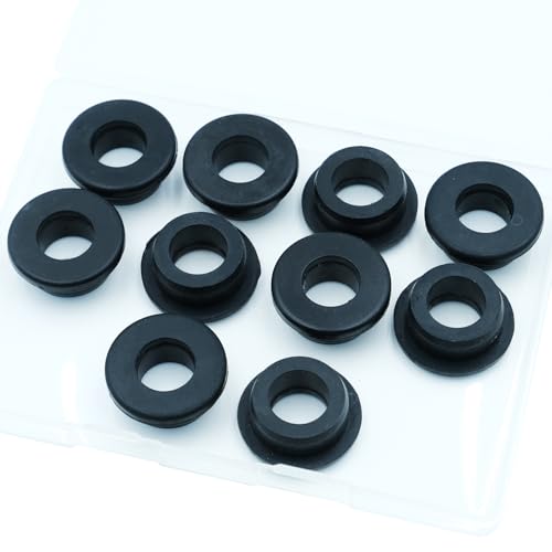 10PCS Rubber Grommets Kit for Wiring (7/8 Inch Drill Hole, 1/2 Inch ID) - size: 7/8"DH, 1/2"ID
