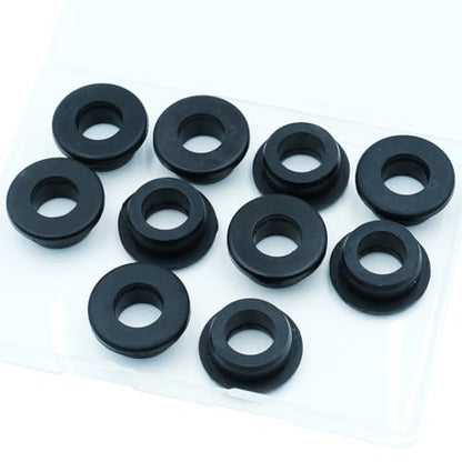10PCS Rubber Grommets Kit for Wiring (7/8 Inch Drill Hole, 1/2 Inch ID) - size: 7/8"DH, 1/2"ID