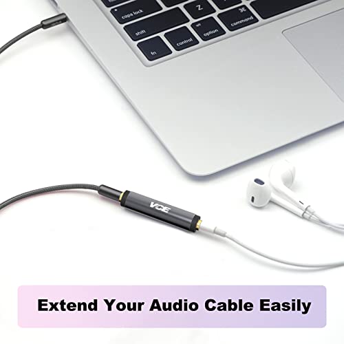 VCE VCELINK 3.5mm Female to Female Adapter with 1/4" to 1/8" Adapter, 3.5mm 1/8 inch Male to 6.35mm 1/4 inch Female Audio Jack Gold Plated
