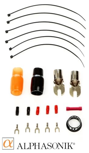 Alphasonik AAK0G Premium 0-Gauge Complete Car Amplifier Installation Kit Hyper-Flex Power, Ground, Speaker Wire RCA Cable - Exceeds AWG (American Wire Gauge) Standard Element Certified Amp Install Kit - size: 0-Gauge Amp Kit