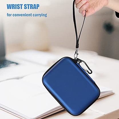 ProCase Hard Drive Case 2.5 Inch for Elements WD My Passport Canvio Basics Seagate Backup Plus Slim Expansion 1TB 2TB 3TB 4TB, Portable Carrying Case Holds 2 External Hard Drives -Navy - color: Navy