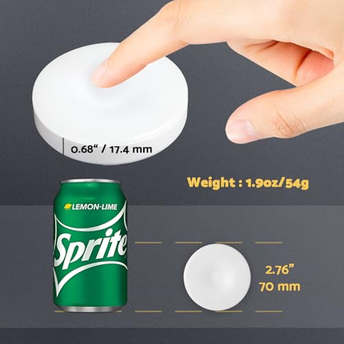 DAZZY DOT Rechargeable Puck Lights 2-Pack, Magnetic Tap Light, Cool White - color: Cool White