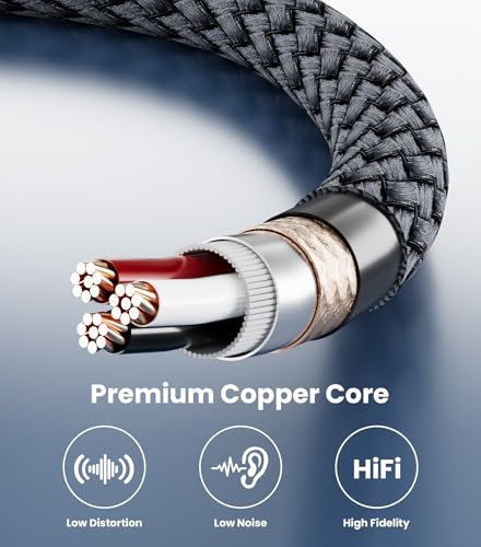 USB C to Aux Type C to 3.5mm Headphone Car Stereo Cable, 3.3FT - size: 3.3ft