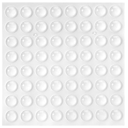 CHUNZEXI 100 PCS Clear Cabinet Door Bumpers, 3/8 Inch Round Rubber Pads - size: 100 PCS ⅜"（10mmx3mm）