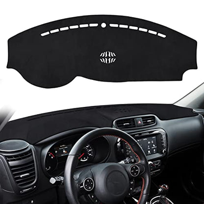 CARTIST Dashboard Cover Compatible with Kia Soul 2014-2019 Accessories Dash Cover Mat Non-Slip Pad Carpet Anti-Glare - size: Kia Soul 2014-2019