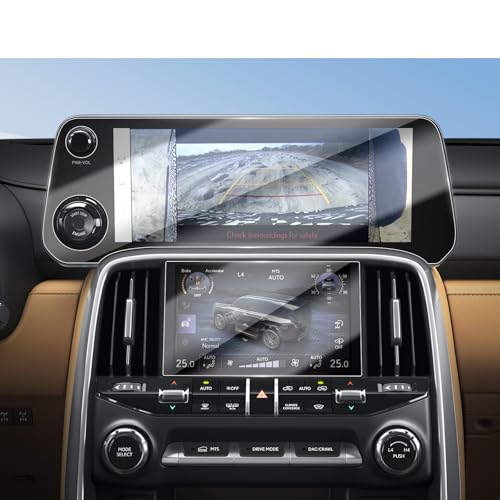 2Pcs HD Screen Protector for 2026 Lexus LX600 700h Nav+AC Tempered Glass - color: For 22-26 LX 12.3+7 Inch HD