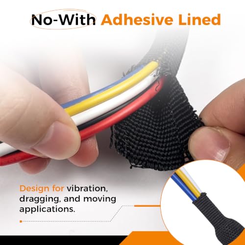 2:1 Ratio Automotive Heat Shrink Braided Sleeving 1''-26ft - size: 1"-26ft