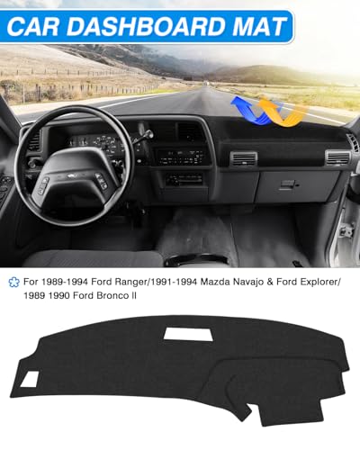 CARTIST Dash Cover for Ford Ranger 1989-1994,1991-94 Ford Explorer Dash Mat - size: Ford Ranger 1989-1994 etc.