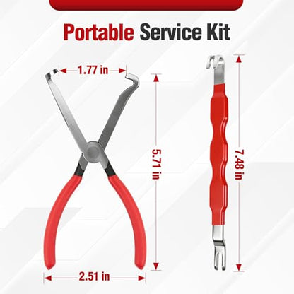 Automotive Tools Electrical Disconnect Pliers & Connector Separator with 18-Piece Terminal Removal Tool Kit for Car Wiring, Battery Terminals and Spark Plug Wires - size: 3 Pack