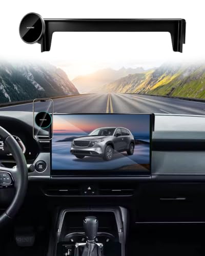 Magnetic Charger Phone Holder for Mazda CX-5 2.5 S Premium Plus 2026 - color: Magnetic Wireless Charger, size: 2026 Mazda CX5 | 15.6-Inch