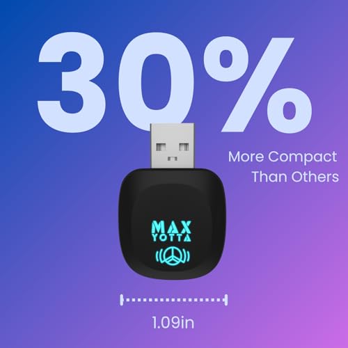 Wireless CarPlay Dongle for iPhone, Mini Plug & Play Car Play Adapter