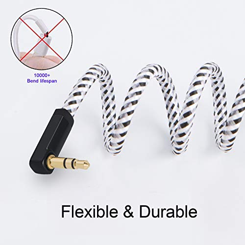 CableCreation 3.5mm Aux Cable 6FT, 90 Degree 3.5mm Auxiliary Audio Cable - size: 6 Feet