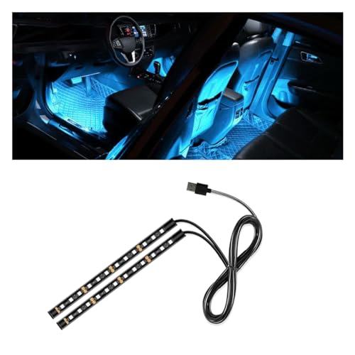 smilfuy Car LED Strip Light, USB Port Car Interior Decorative Lamp - color: Ice Blue, size: USB