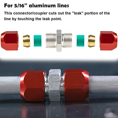 800-643 AC Line Splice Kit Air Conditioning Connector For 5/16'' A/C Repair - size: For 5/16'' Aluminum Lines
