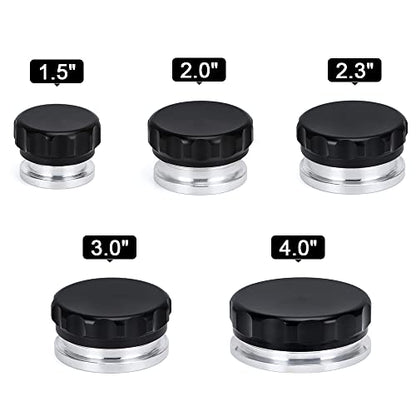 PTNHZ OD 3"/76mm Aluminum Alloy Weld Billet On Filler Neck Cap Oil Fuel Water Tank Black - size: 3"