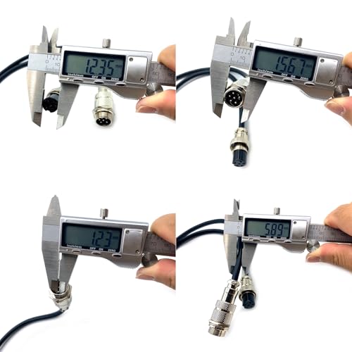 6.56ft GX16 6 Pin Cable Male to Female Head Aviation Cordset, GX16 6 Pin Panel Mount Circular Metal Aviation Connector Adapter Male to Female (2Meter) - size: 6.56ft