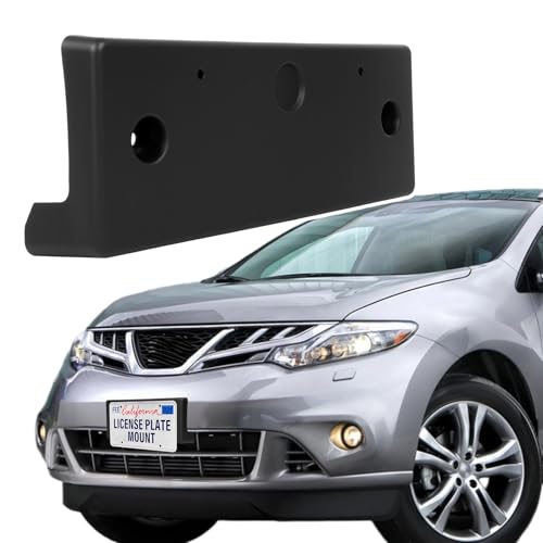 ABS Front License Plate Holder Compatible with 2011-2014 Nissan Murano, Anti-Vibration License Plate Mounting Bracket, Rust-Proof Replacement Frames with Screws,Replaces OEM# 962101GR0A & NI1068112