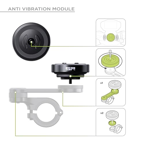 SP CONNECT Moto Bundle II with Anti Vibrations Module| SPC+ | Compatible with for iPhone 14 Pro Max| Motorcycle Phone Mount |Phone Mount for Motorcycle Handlebars | Cell Phone Holder - style: iPhone 14 Pro Max