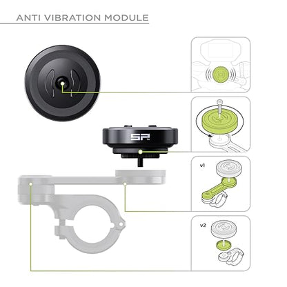 SP CONNECT Moto Bundle II with Anti Vibrations Module| SPC+ | Compatible with for iPhone 14 Pro Max| Motorcycle Phone Mount |Phone Mount for Motorcycle Handlebars | Cell Phone Holder - style: iPhone 14 Pro Max