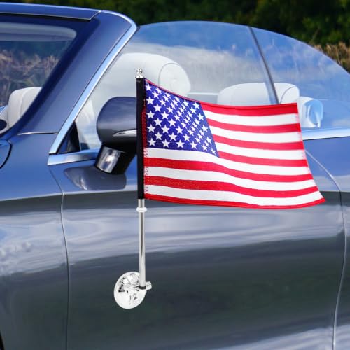 Suction Cup Flagpole Holder Car Flagpole Mount for Smooth Surfaces Vehicle Bracket for Car Roof Motorcycle off-Road Vehicle Outdoor
