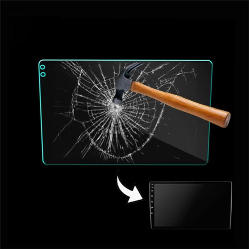 Car Navigation Screen Protector, Anti Glare Anti Fingerprint Tempered Glass Film with Cleaning Kit, 10 Inch Navigation Protector for Drivers SUVs Sedans Trucks and Daily Commutes - size: 10 Inch