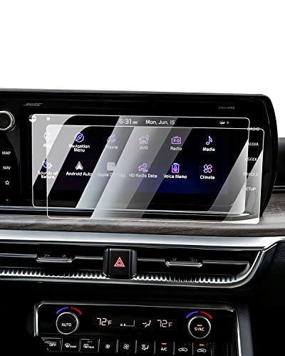 Karltys [Upgrade 2 Pack Screen Protector for 2021-2024 Kia K5 10.25 Inch [No Glare & Fingerprint] Tempered Glass Kia K5 for Models GT-Line/LXS/EX/GT Accessories - size: 10.25 Inch 2021-2024 Kia K5 LXS/EX/GT