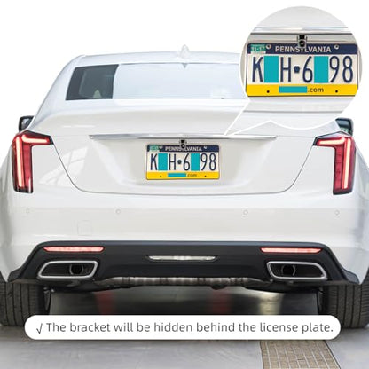 Universal（No Drilling Required） License Plate Camera Mount,Full Stainless Steel Anti-Rust Paint Backup Camera License Plate Mount,Dash Cam Mirror Camera Accessory Backup Camera Bracket.