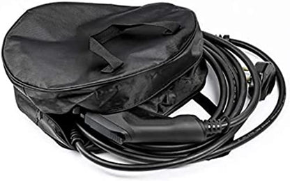 Round Cable Organizer Bag - Heavy Duty Water Resistant Cable Management Storage Bag - Perfect for Jumper Cables, RV Sewer Pipe, EV Charging Cord Storage, Camper and Garden Hoses