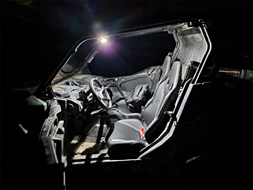 UTV Interior Dome Light with Switch, Universal Roll Bar Mount LED Light - color: White