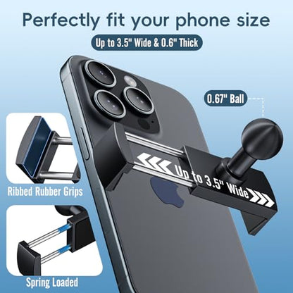 Car Metal Vent Phone Mount for 2015-2020 Ford F150 & 2017-2021 Super Duty - size: Universal Holder