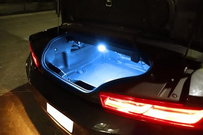 iJDMTOY 18-SMD Aqua Ice Blue Full LED Trunk Cargo Light Assembly Kit, Compatible With Chevrolet Camaro Cruze Trax Spark, Compatible With Cadillac XTS, Buick Lacrosse, GMC Acadia etc - style: Aqua Ice Blue