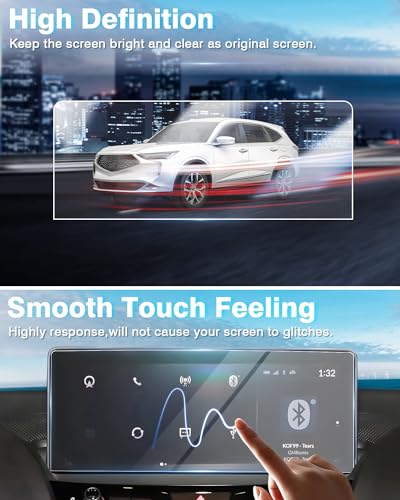 Karltys Upgrade 2 Pack Acura MDX Screen Protector 2022-2026, 12.3 Inch Touchscreen Tempered Glass for Acura Navigation Screen Protector for MDX Accessories - size: 2022-2024 Acura MDX 12.3-Inch