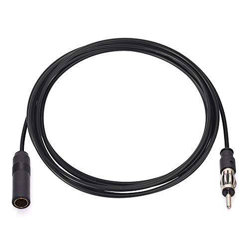 Bingfu Car FM AM Radio Antenna Extension Cable 10 feet / 3m Cord DIN Plug Connector Coaxial Cable for Vehicle Truck Car Stereo Head Unit CD Media Receiver Player - size: 10ft / 3m