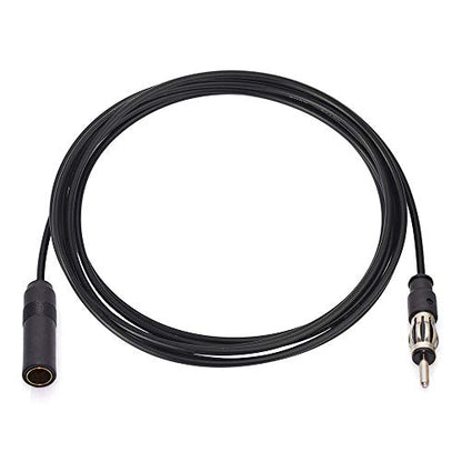 Bingfu Car FM AM Radio Antenna Extension Cable 10 feet / 3m Cord DIN Plug Connector Coaxial Cable for Vehicle Truck Car Stereo Head Unit CD Media Receiver Player - size: 10ft / 3m