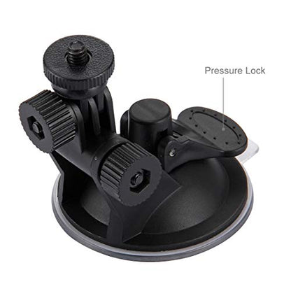 Car Camera Mount for GoPro, Suction Cup Mount on Vehicle Windshield Dash Holder,Compatible with GoPro Hero 13 12 11/Insta360 X5 X4 X3 X2/DJI OSMO Action Cam Mount - size: 2.7" Suction Cup