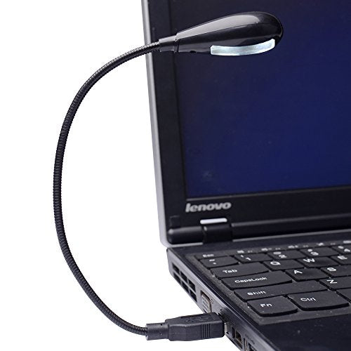 HANERDUN Bright LED USB Lamp Light for Laptop, Black